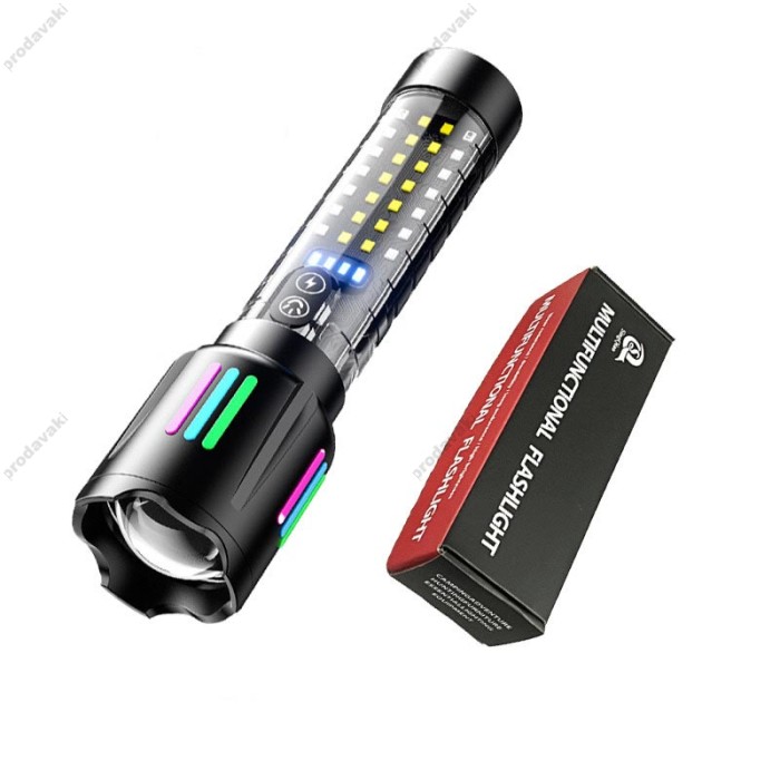 Ліхтарик ручний CH White Laser Lamp 5 режимів багатофункціональний Black