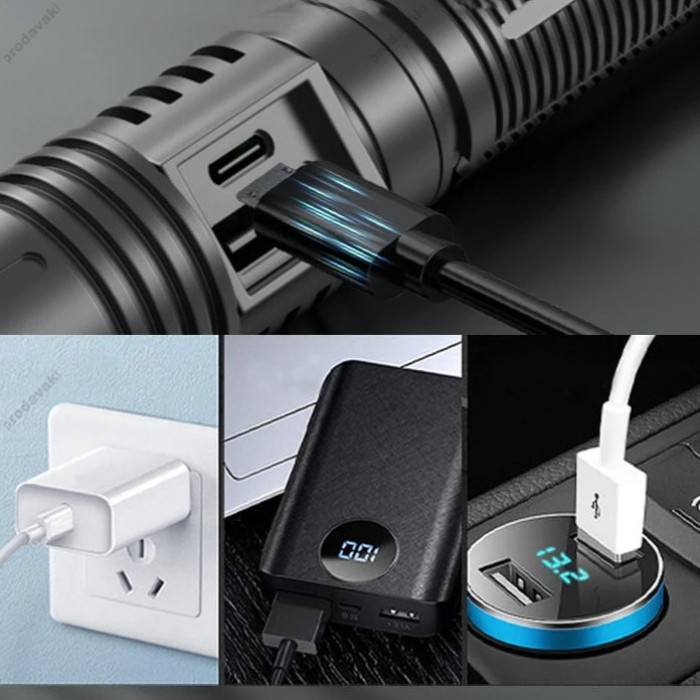 Ліхтарик ручний CH T-87908 Black