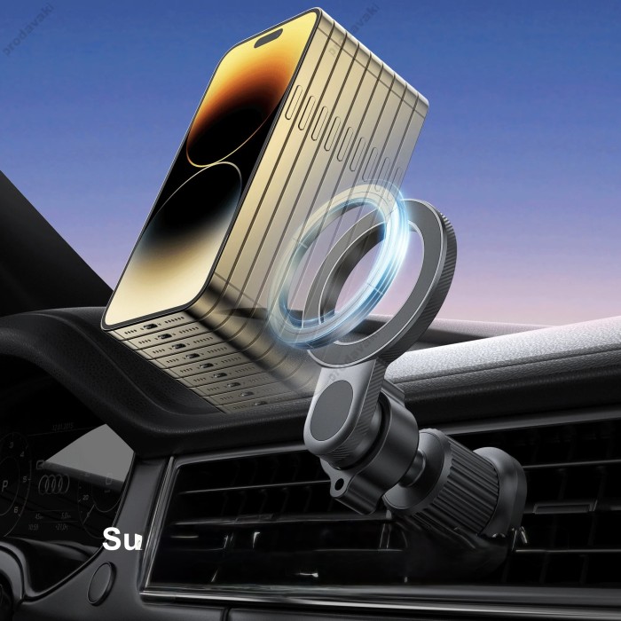 Автомобільний тримач WiWU Wi-W051 MAGO Series Magsafe Car Mount Black