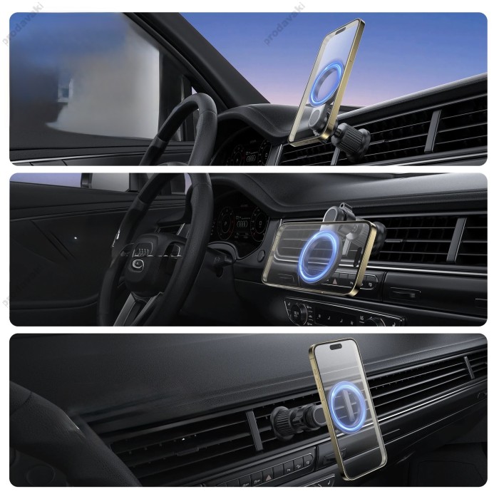 Автомобільний тримач WiWU Wi-W051 MAGO Series Magsafe Car Mount Black