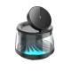 Бездротовий зарядний пристрій WiWU Wi-W039 Flow 5 in 1 Wireless Charger with ambient light & speaker Black