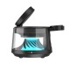 Бездротовий зарядний пристрій WiWU Wi-W039 Flow 5 in 1 Wireless Charger with ambient light & speaker Black