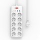 Мережевий подовжувач WiWU Wi-S008 14 in 1 20W GaN Power Strip 2C+2A+10AC 2м White