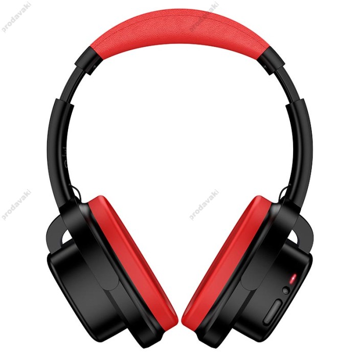 Бездротові Bluetooth навушники Hoco W67 Rhyme open headphones BT 5.4 Black-red