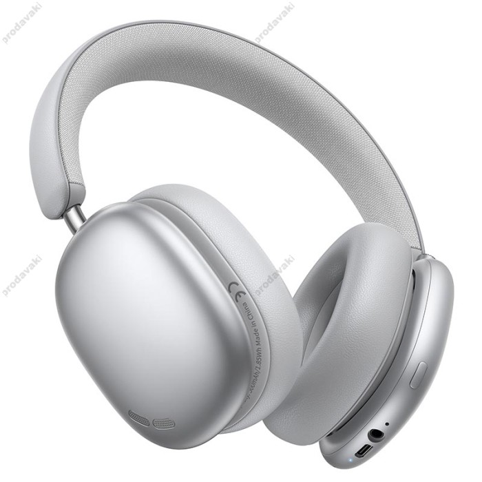 Бездротові Bluetooth навушники Hoco W63 Triunfo ANC BT headphones (App) BT 5.4 Silver