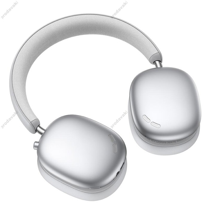 Бездротові Bluetooth навушники Hoco W63 Triunfo ANC BT headphones (App) BT 5.4 Silver