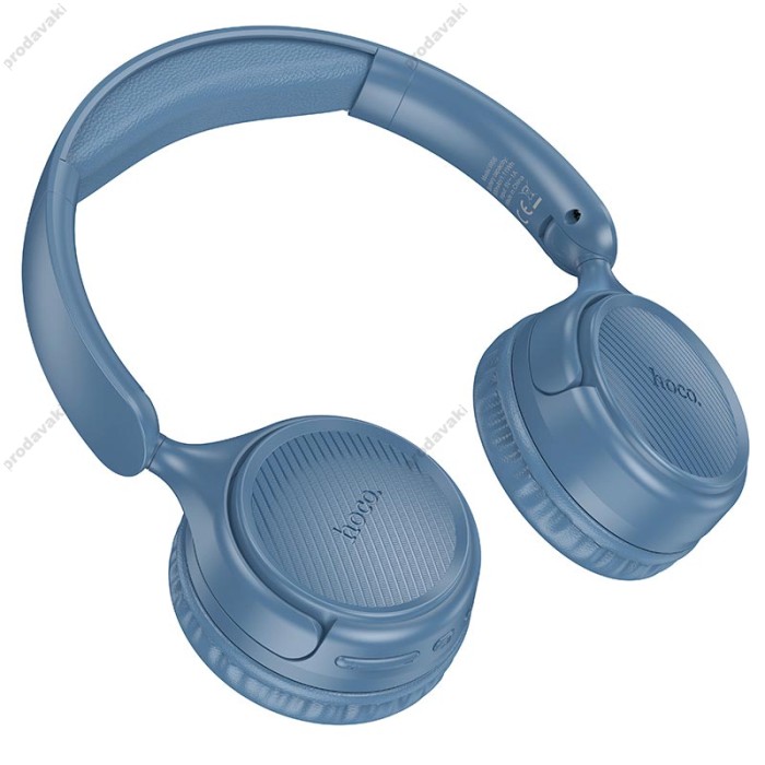 Бездротові Bluetooth навушники Hoco W66 Wave headphones BT 5.4 Blue
