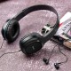 Дротові навушники HOCO W24 Enlighten headphones with mic set Black-blue