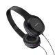Дротові навушники HOCO W24 Enlighten headphones with mic set Black-purple