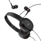 Дротові навушники HOCO W24 Enlighten headphones with mic set Black-red