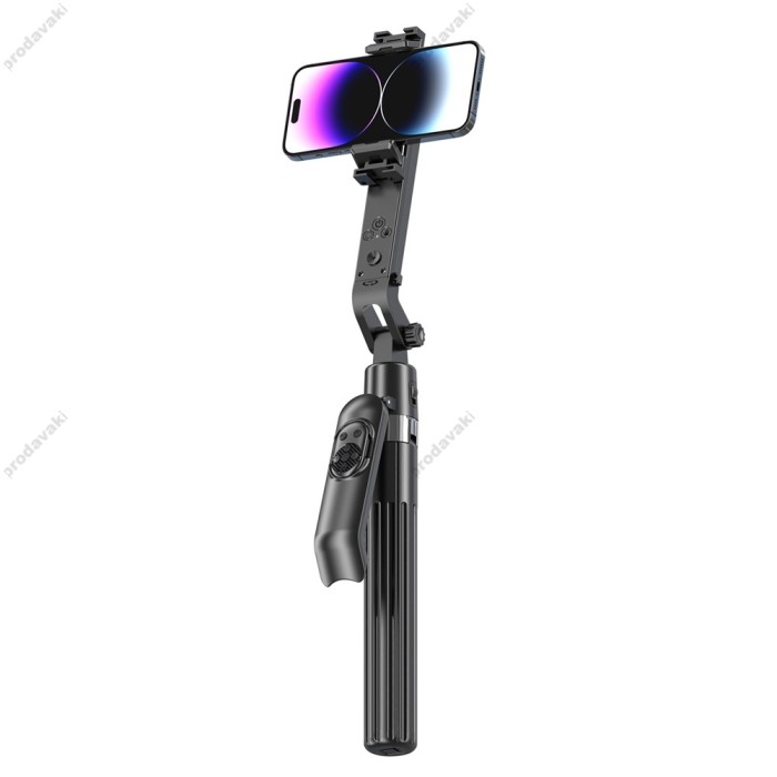 Монопод-трипод PRO Series Q565 AI TRACKING 360 Bluetooth з пультом 1.8m Black