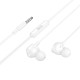 Дротові навушники HOCO M117 Victory universal earphones with microphone 3.5mm White