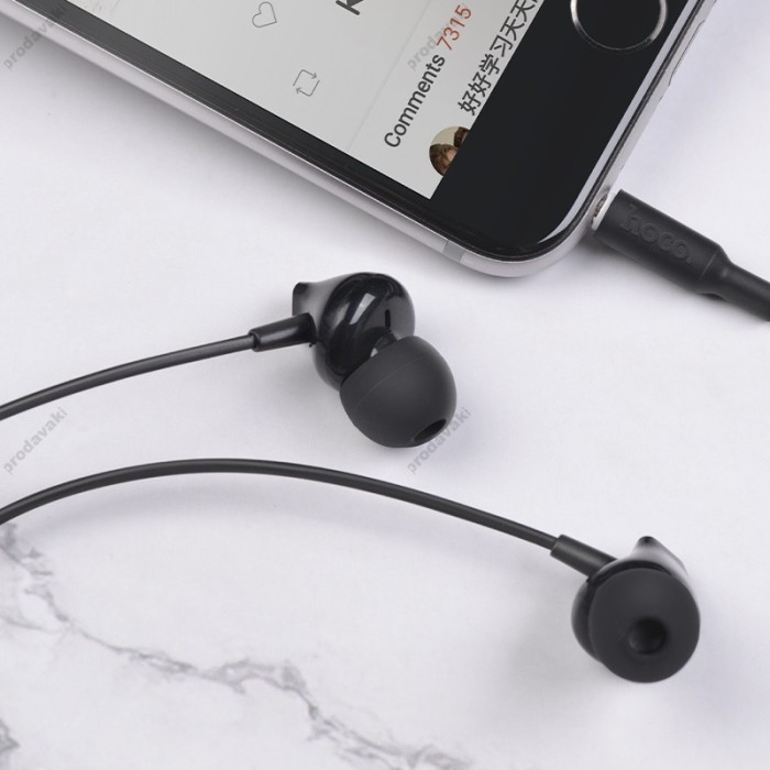 Дротові навушники HOCO M60 Perfect sound universal 3.5mm Black