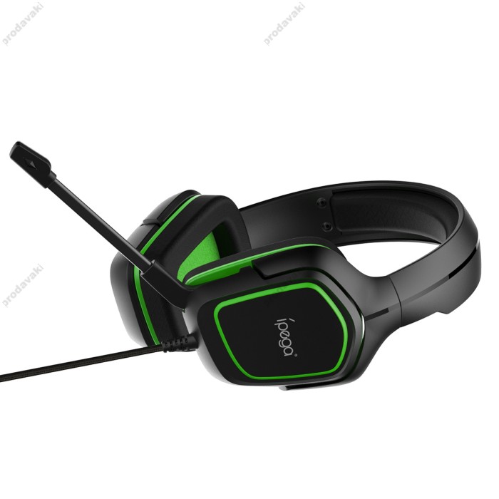 Дротові навушники iPega PG-R006B Gaming Noice Reduction 3.5mm Black-green
