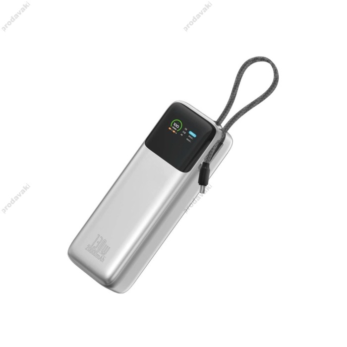Повербанк портативний акумулятор Power bank WiWU PM301 Fast Charge 130W 20000 mAh Silver