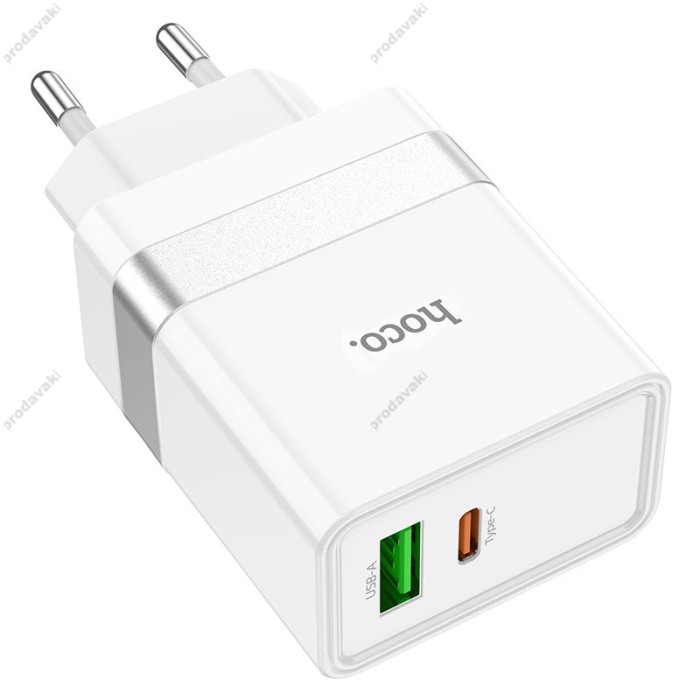 Мережевий зарядний пристрій HOCO N21 Extension speed charger 30W White