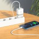 Мережевий зарядний пристрій HOCO N21 Extension speed charger Lightning cable 30W White