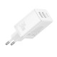 Мережевий зарядний пристрій Baseus Cube Fast Charger 2U+C 30W Cluster White P10111402213-00