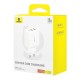 Мережевий зарядний пристрій Baseus Cube Fast Charger 2U+C 30W Cluster White P10111402213-00