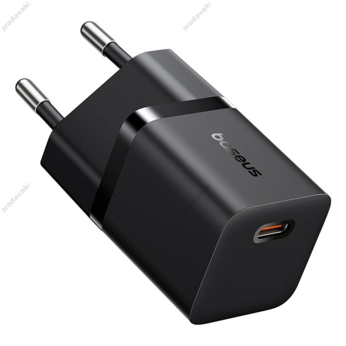 Мережевий зарядний пристрій Baseus GaN5 Fast Charger (mini) 25W Black P10110909113-00
