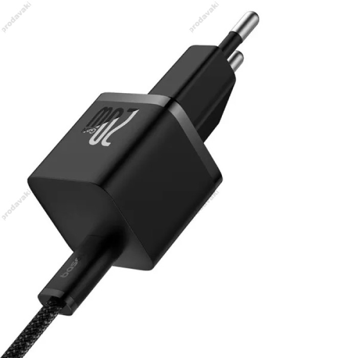 Мережевий зарядний пристрій Baseus GaN5 Fast Charger (mini) Type-C Cable 20W Black P10110900113-00