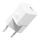 Мережевий зарядний пристрій Baseus GaN5 Fast Charger (mini) Type-C Cable 20W White P10110900213-01