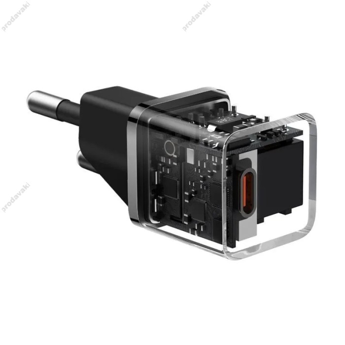 Мережевий зарядний пристрійBaseus GaN5 Fast Charger (mini) 20W Black CCGN050101