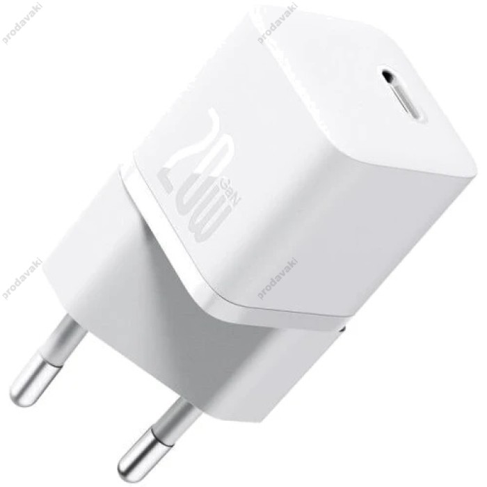 Мережевий зарядний пристрій Baseus GaN5 Fast Charger (mini) 20W White CCGN050102