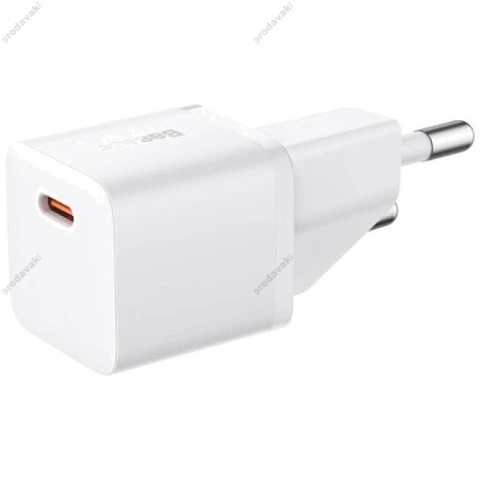 Мережевий зарядний пристрій Baseus GaN5 Fast Charger (mini) 20W White CCGN050102