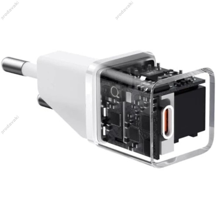 Мережевий зарядний пристрій Baseus GaN5 Fast Charger (mini) 20W White CCGN050102