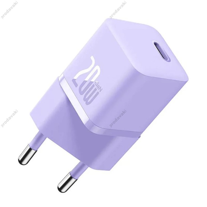 Мережевий зарядний пристрій Baseus GaN5 Fast Charger (mini) 20W Purple CCGN050105
