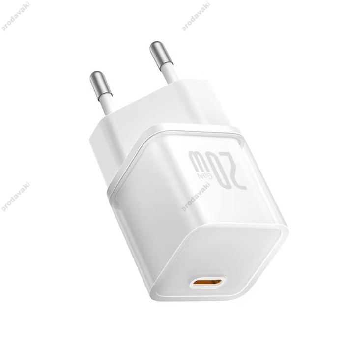 Мережевий зарядний пристрій Baseus GaN5S Fast Charger 20W White P10162503213-00