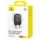 Мережевий зарядний пристрій Baseus GaN5S Fast Charger 20W Black P10162503113-00