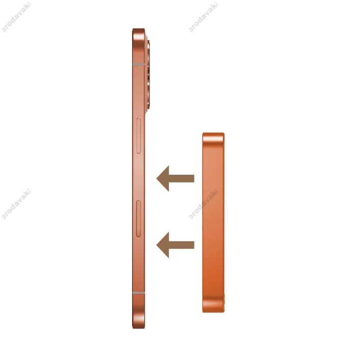 Повербанк портативний акумулятор Power bank Momax Q.Mag X1 MagSafe магнітний 10000 mAh Orange