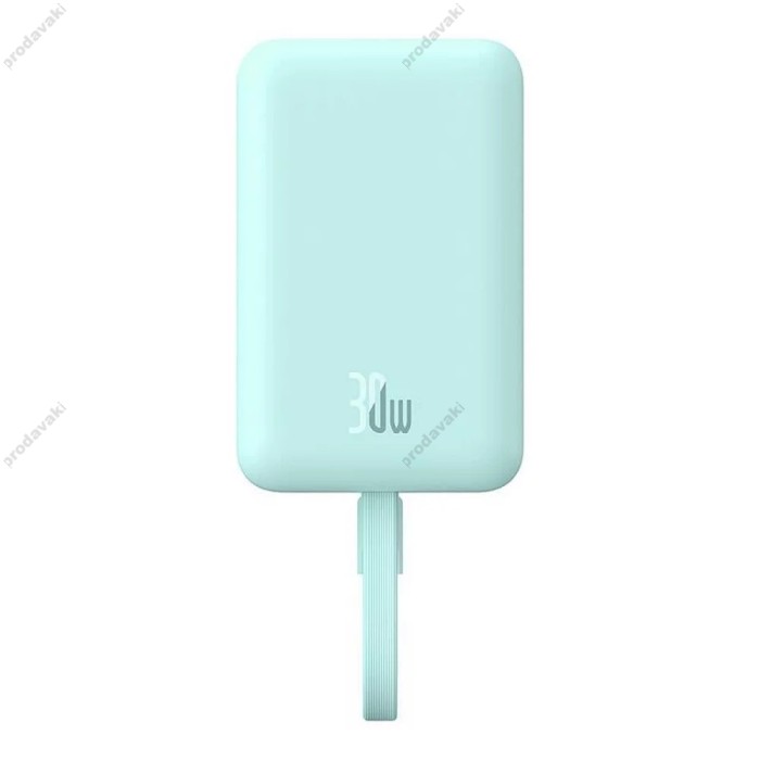 Повербанк портативний акумулятор Power bank Baseus Magnetic Mini Wireless магнітний 30W 10000 mAh Blue P1002210B333-00