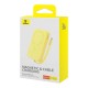 Повербанк портативний акумулятор Power bank Baseus Magnetic Mini Wireless магнітний 30W 10000 mAh Yellow P1002210BY23-00