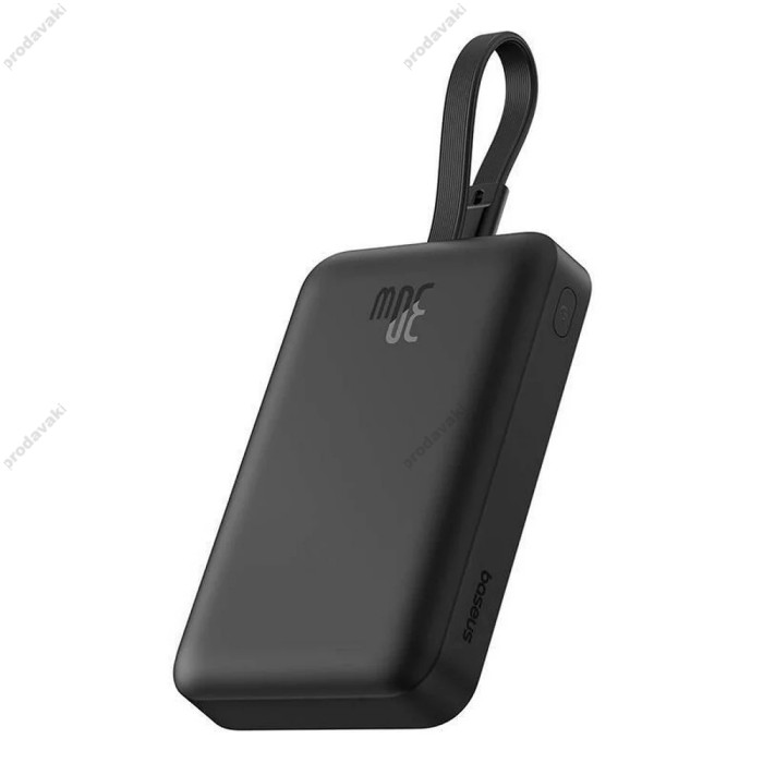 Повербанк портативний акумулятор Power bank Baseus Magnetic Mini Wireless магнітний 30W 10000 mAh Black P1002210B113-00