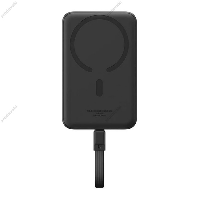 Повербанк портативний акумулятор Power bank Baseus Magnetic Mini Wireless магнітний 30W 10000 mAh Black P1002210B113-00