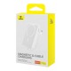 Повербанк портативний акумулятор Power bank Baseus Magnetic Mini Wireless магнітний 30W 10000 mAh White P1002210B223-00