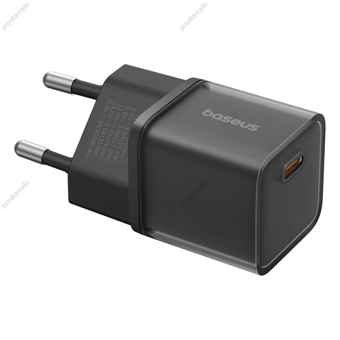 Мережевий зарядний пристрій Baseus GaN5S Fast Charger 30W Black P10162504113-00