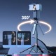 Монопод-трипод CH Q185 PRO Series AI TRACKING 360 Bluetooth з пультом 1.85m Black