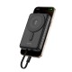 Повербанк портативний акумулятор Power bank Wiwu Wi-P056 Magnetic MagSafe магнітний 10000 mAh Black