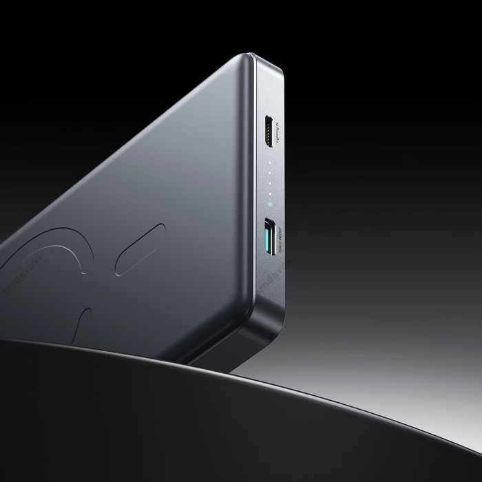 Повербанк портативний акумулятор Power bank Joyroom JR-PBM08 Pro MagSafe магнітний 10000 mAh Space grey