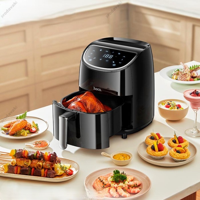 Аерогриль HOCO HJD17A Kitchen air fryer 3,5L 1000W Black