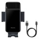 Тримач телефону для велосипеда/мотоцикла BASEUS Smart Solar Power Wireless Cycling Electric Holder IP54 SUZG010001