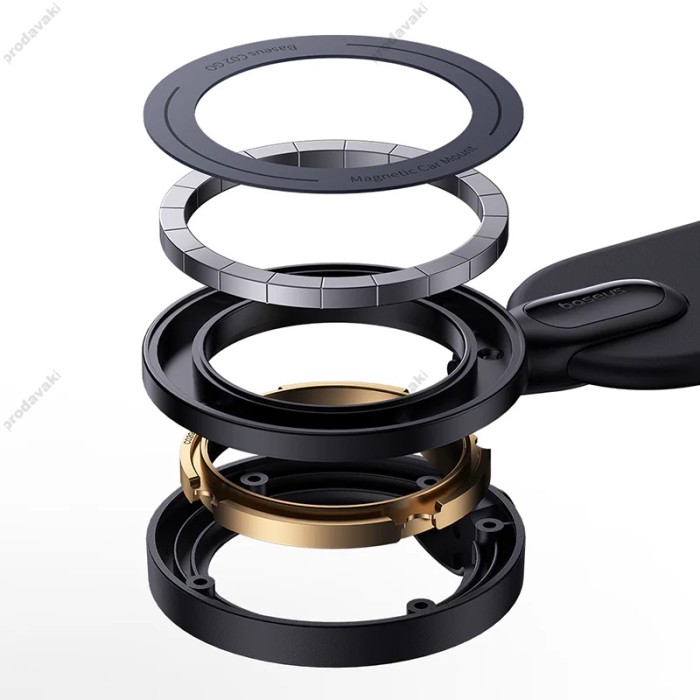 Автомобільний тримач Baseus C02 Go Series Magnetic Car Phone Mount Black C40165500111-00