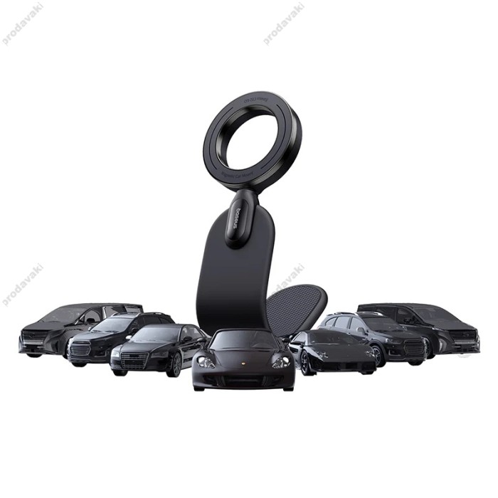 Автомобільний тримач Baseus C02 Go Series Magnetic Car Phone Mount Black C40165500111-00