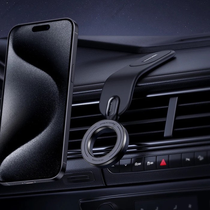 Автомобільний тримач Baseus C02 Go Series Magnetic Car Phone Mount Black C40165500111-00