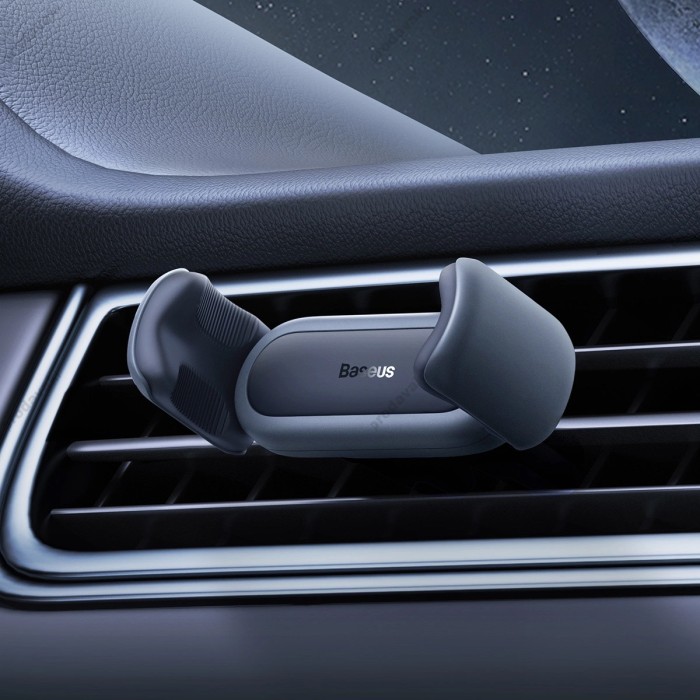 Автомобільний тримач Baseus Steel Cannon 2 Air Outlet Car Mount Black SUGP000001