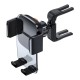 Автомобільний тримач Baseus Easy Control Clamp Car Mount Holder (Applicable to Round Air Outlet) Black SUYK000201